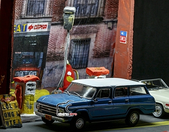 Fotografia diorama coches escala